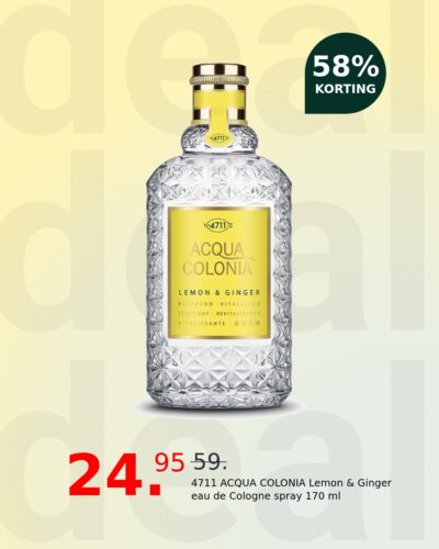 4711 ACQUA COLONIA Lemon & Ginger eau de Cologne spray 170 ml