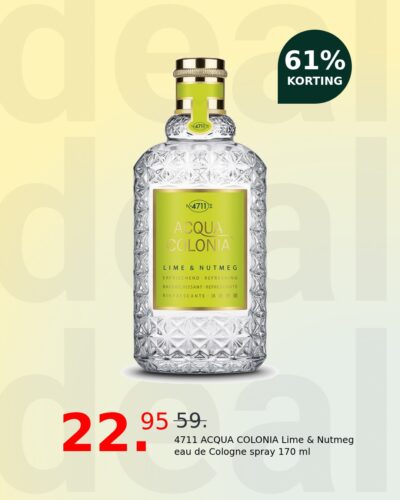 4711 ACQUA COLONIA Lime & Nutmeg eau de Cologne spray 170 ml