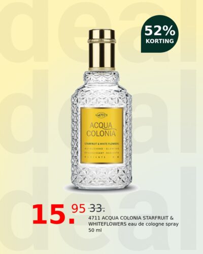 4711 ACQUA COLONIA STARFRUIT & WHITEFLOWERS eau de cologne spray 50 ml