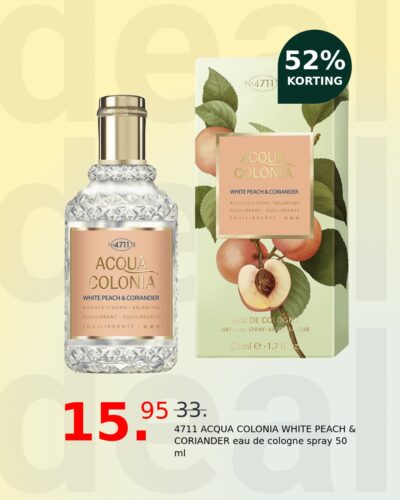 4711 ACQUA COLONIA WHITE PEACH & CORIANDER eau de cologne spray 50 ml