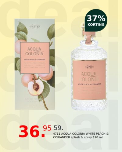 4711 ACQUA COLONIA WHITE PEACH & CORIANDER splash & spray 170 ml