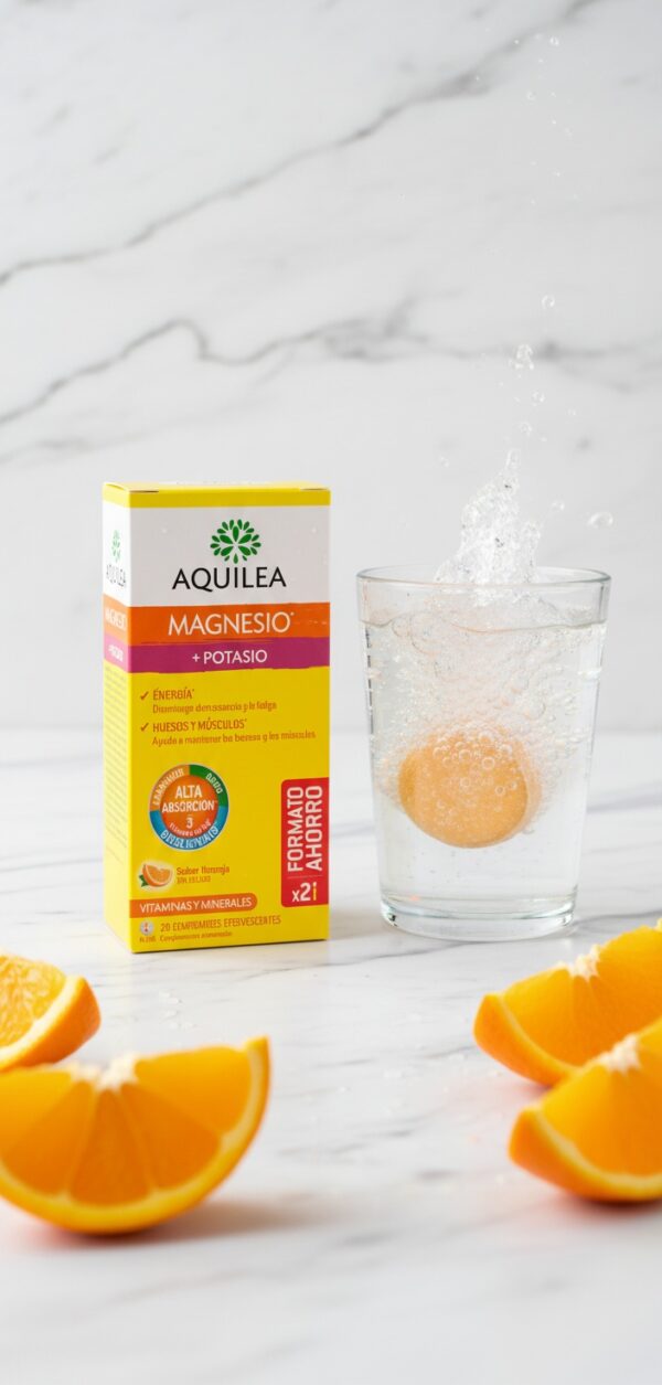 Aquilea Magnesium and Potassium 28 Effervescent Tablets - Image 2