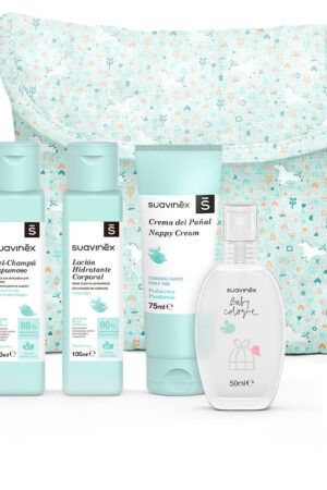 Suavinex NECESER TELA VIAJE #AZUL set 5 pz