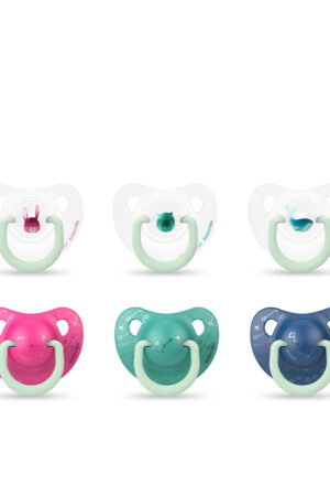 Suavinex Night Anatomical Silicone Pacifier 0-6M 2 Units