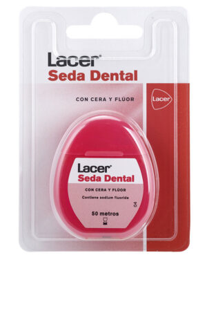 Lacer SEDA DENTAL con cera y flúor 50 metros 1 u