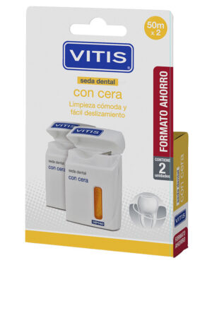 VITIS dental floss with wax duo 2 units