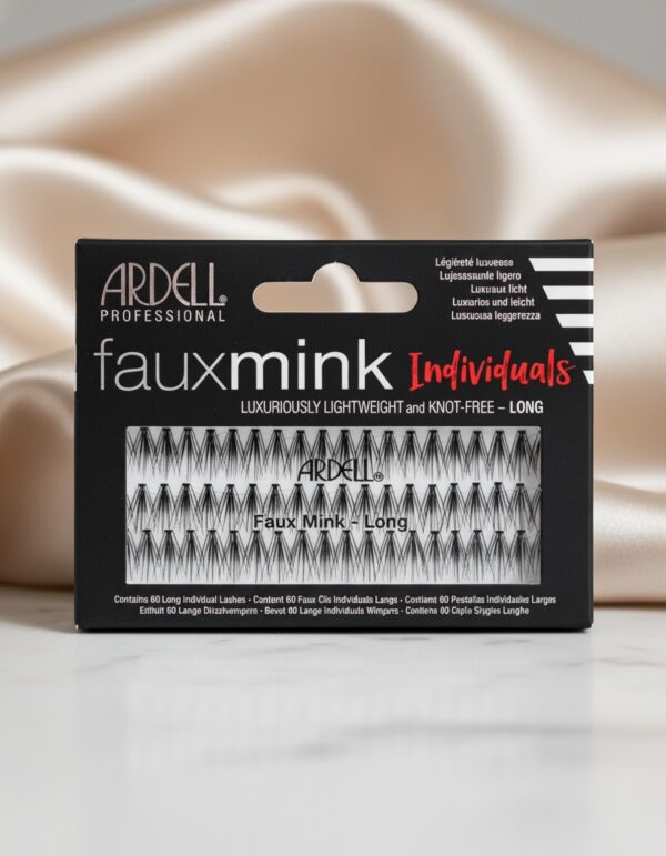 FAUX MINK pestañas individuales negras #long 1 u