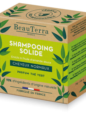 Beauterra SOLIDE champú té verde 75 gr