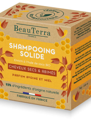 Beauterra SOLIDE oatmeal and honey shampoo 75 gr