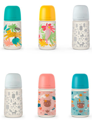 Suavinex PRINTS bottle physiological teat M 270 ml