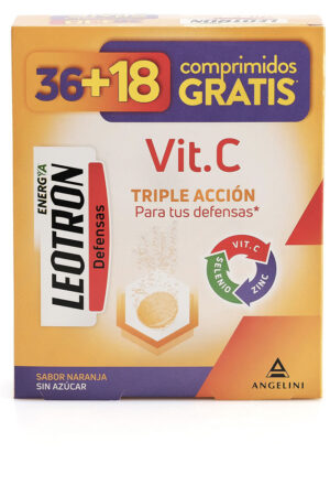 Leotron VITAMIN C triple action effervescent tablets 36 + 18 as a gift #Orange 54 u