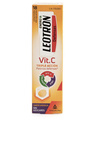 Leotron VITAMIN C triple action effervescent tablets #Orange 18 u