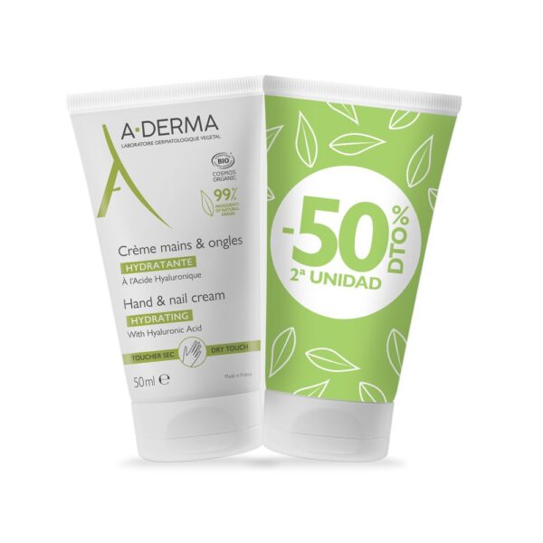 A-derma HANDS & NAILS cream pack 2 x 50 ml