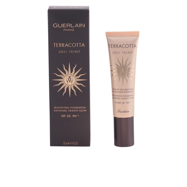 Guerlain TERRACOTTA JOLI TEINT base para una piel bonita y bronceada #Ebony30 ml