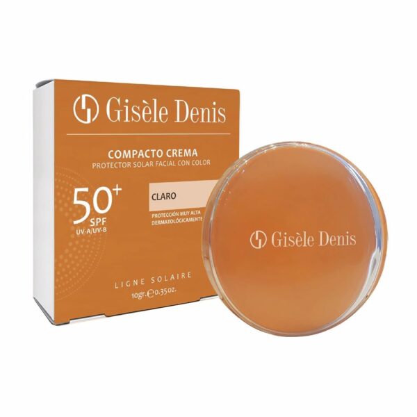 Gisele denis COMPACTO CREMA protector solar facial #claro-medio SPF50+ 10 gr