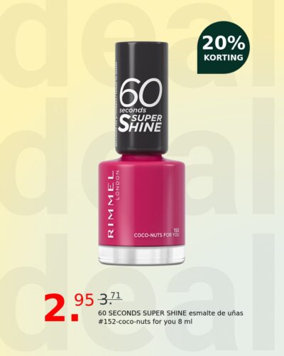 60 SECONDS SUPER SHINE esmalte de uñas #152-coco-nuts for you 8 ml