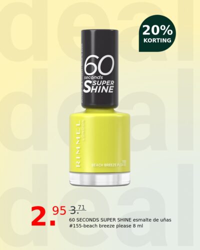 60 SECONDS SUPER SHINE esmalte de uñas #155-beach breeze please 8 ml