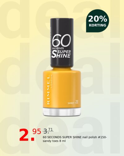 60 SECONDS SUPER SHINE nail polish #150-sandy toes 8 ml