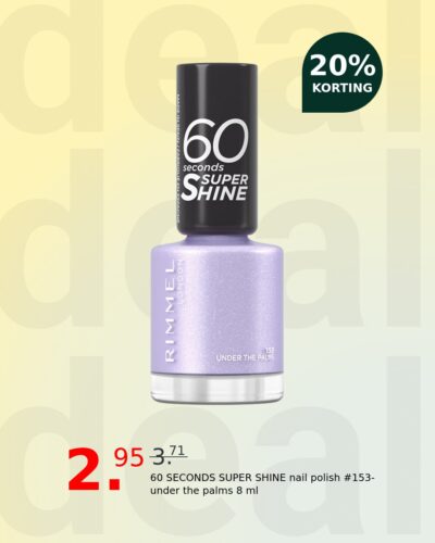 60 SECONDS SUPER SHINE nail polish #153-under the palms 8 ml