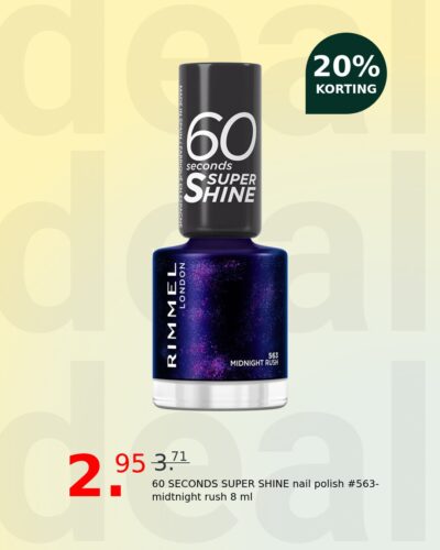 60 SECONDS SUPER SHINE nail polish #563-midtnight rush 8 ml