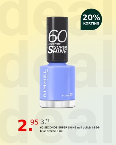 60 SECONDS SUPER SHINE nail polish #856-blue breeze 8 ml