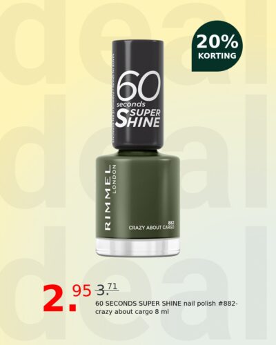 60 SECONDS SUPER SHINE nail polish #882-crazy about cargo 8 ml