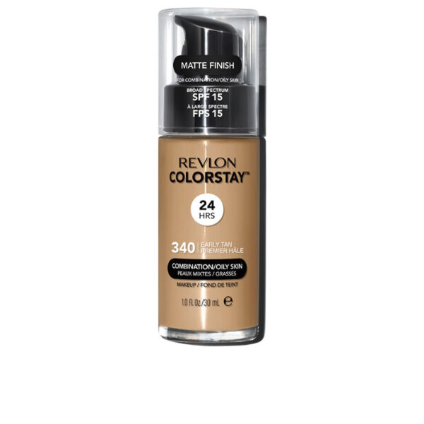 Revlon mass market COLORSTAY foundation combination/oily skin #340-earyly tan 30 ml