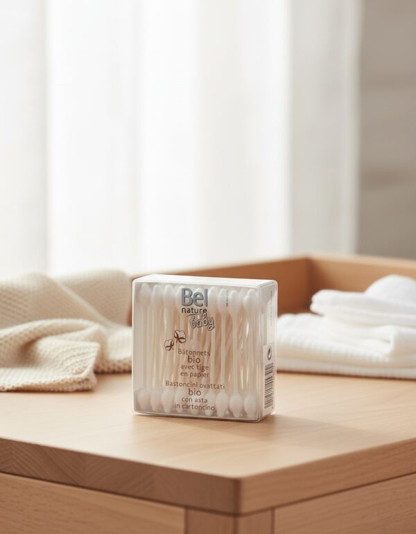 NATURE ECOCERT bastoncillos seguridad algodón 100% 60 pz