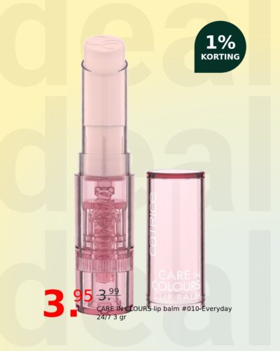 CARE IN CLOURS lip balm #010-Everyday 24/7 3 gr