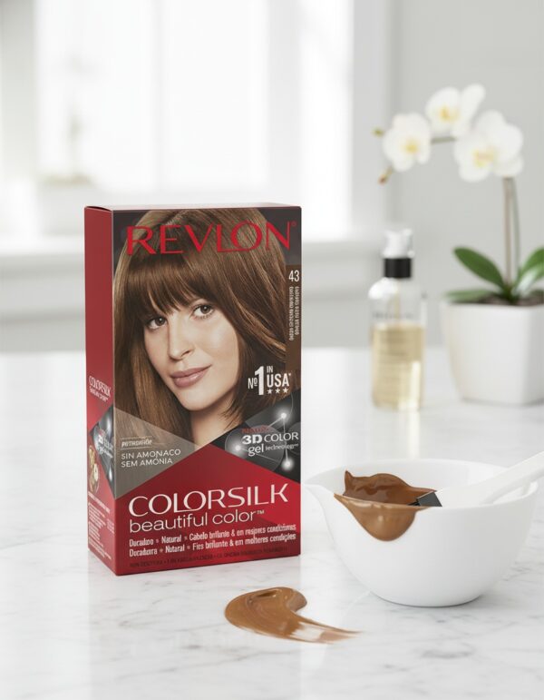 Revlon mass market COLORSILK tinte #43-castaño medio dorado 1 u