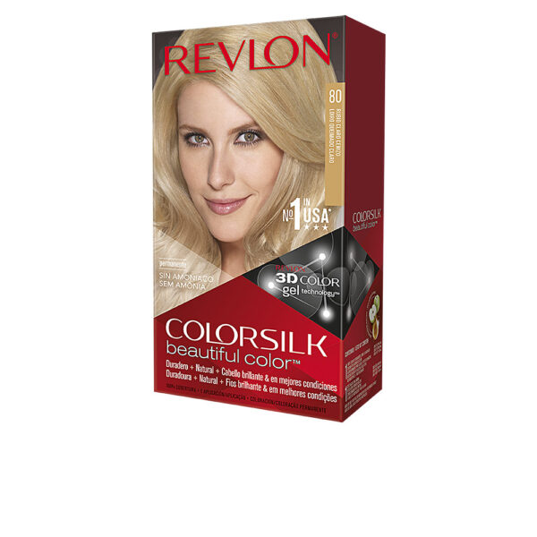 Revlon mass market COLORSILK tinte #80-rubio claro cenizo 1 u