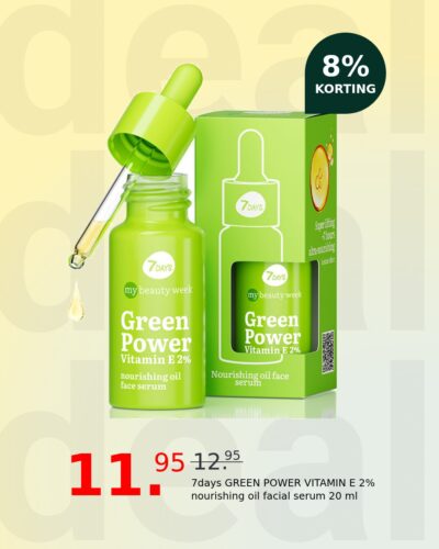 7days GREEN POWER VITAMIN E 2% nourishing oil facial serum 20 ml