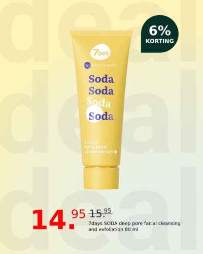 7days SODA deep pore facial cleansing and exfoliation 80 ml
