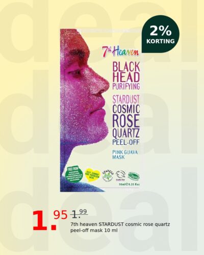 7th heaven STARDUST cosmic rose quartz peel-off mask 10 ml