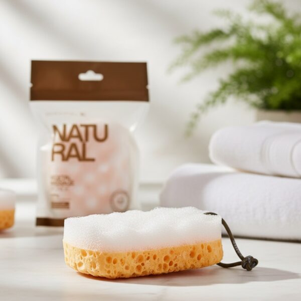 NATURAL ESPONJA vegetal masaje bath peeling 1 u