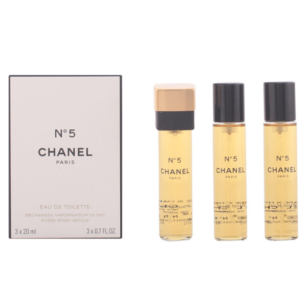 Nº 5 eau de toilette purse spray refills 3 x 20 ml