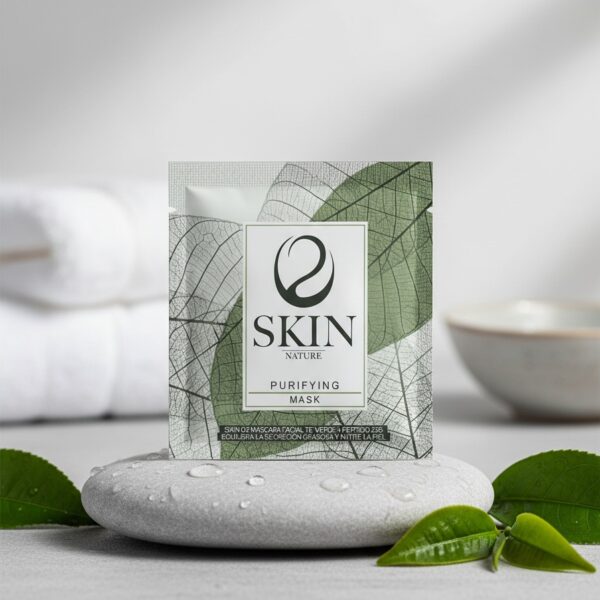 SKIN O2 green tea + peptide facial mask 22 gr