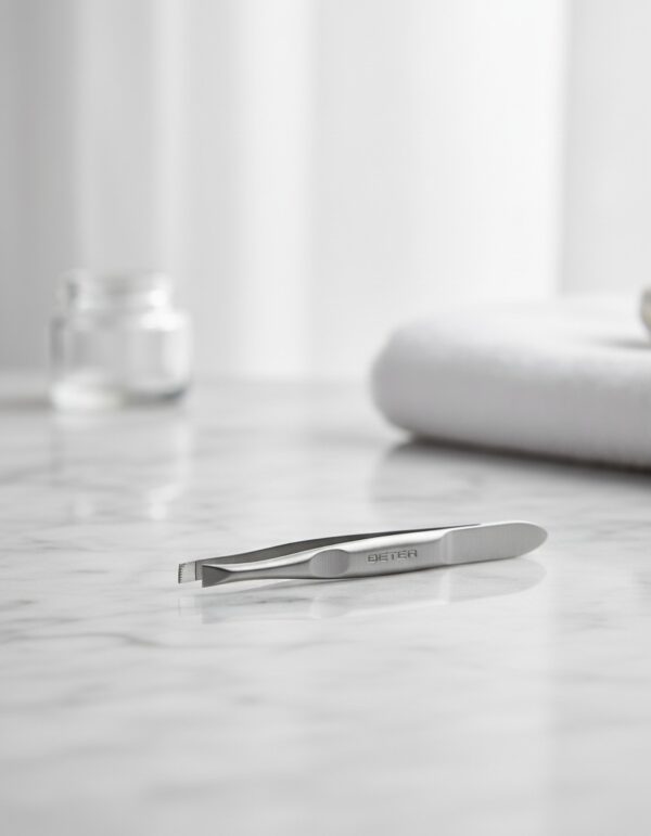 TWEEZERS straight tip stainless steel 6.5 cm 1 unit