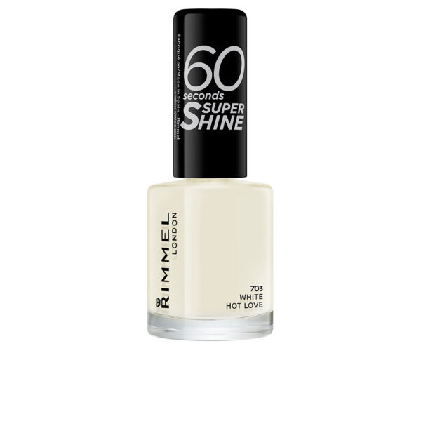 60 SECONDS SUPER SHINE nail polish #703-white hot love 8 ml