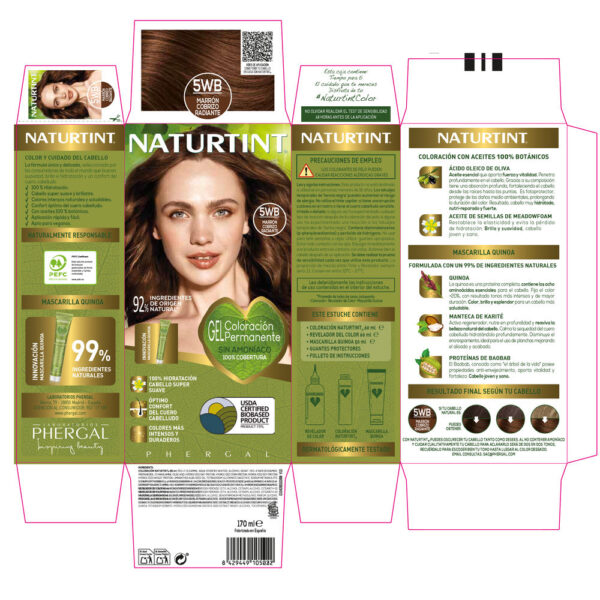 NATURTINT ammonia-free dye #5Wb-Radiant Copper Brown 170 ml