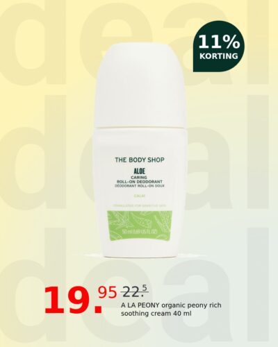 A LA PEONY organic peony rich soothing cream 40 ml