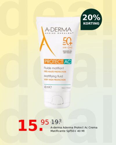 A-derma Aderma Protect Ac Crema Matificante Spf50+ 40 Ml