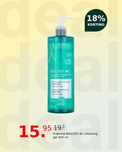 A-derma BIOLOGY AC cleansing gel 400 ml