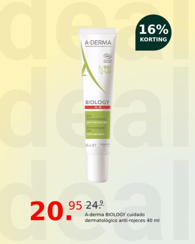 A-derma BIOLOGY cuidado dermatológico anti-rojeces 40 ml