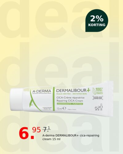 A-derma DERMALIBOUR+ cica-repairing cream 15 ml
