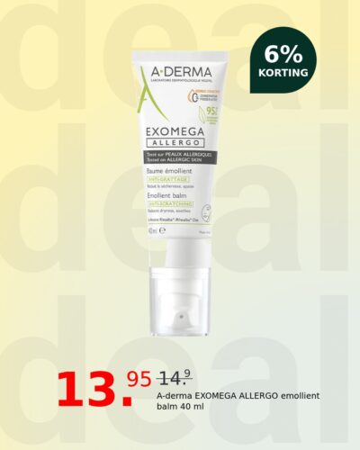 A-derma EXOMEGA ALLERGO emollient balm 40 ml