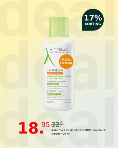 A-derma EXOMEGA CONTROL emollient cream 400 ml
