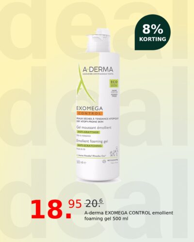 A-derma EXOMEGA CONTROL emollient foaming gel 500 ml