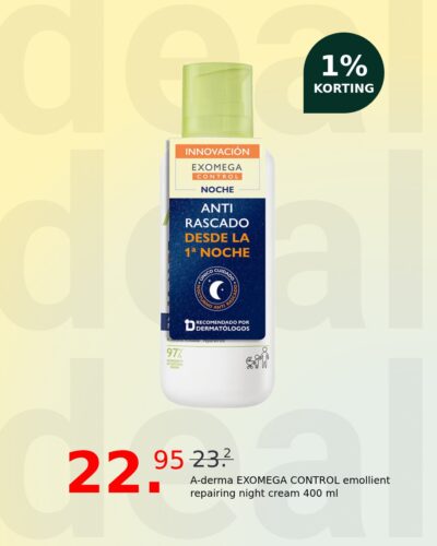 A-derma EXOMEGA CONTROL emollient repairing night cream 400 ml