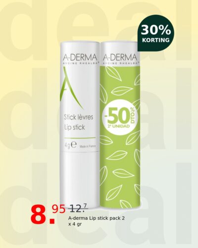 A-derma Lip stick pack 2 x 4 gr